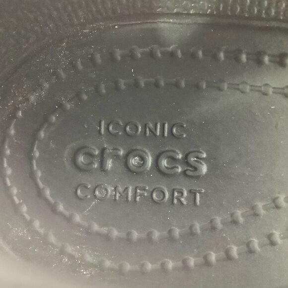 CROCS Prima Ballet Round Toe Slip On Black Women’s Shoes Sz 9 - Picture 10 of 10